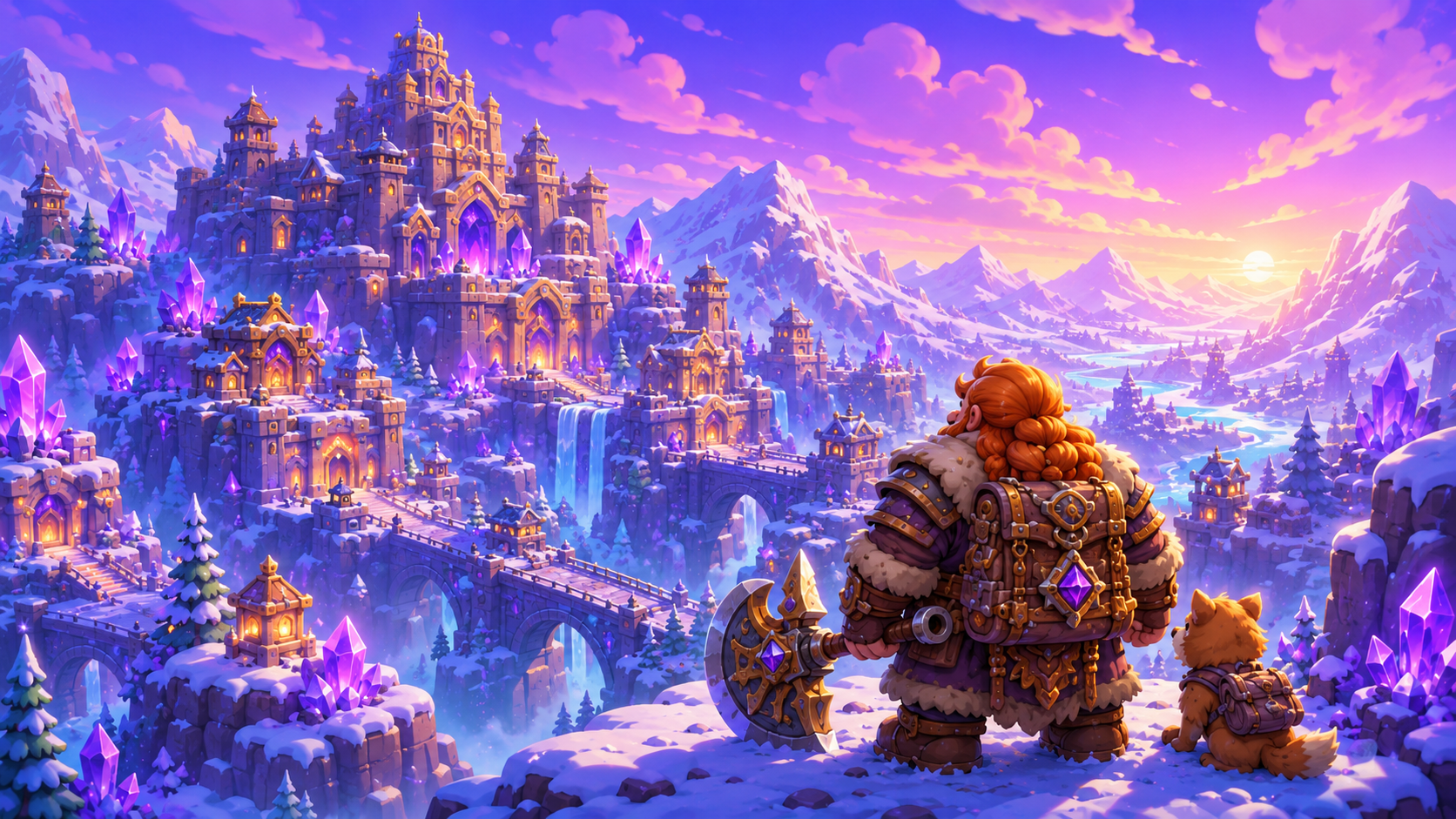A young adventurer looking toward the castle of Rhythmia